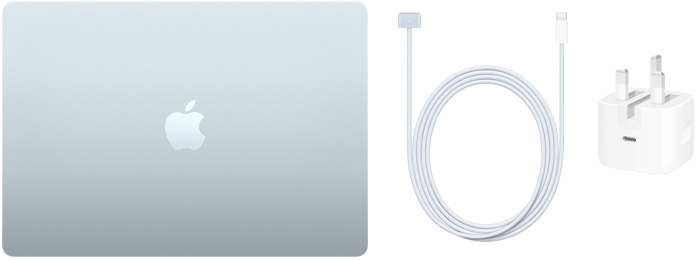 15 吋 MacBook Air，USB-C 至 MagSafe 3 連接線和 40W USB-C 動態(tài)電源轉(zhuǎn)換器