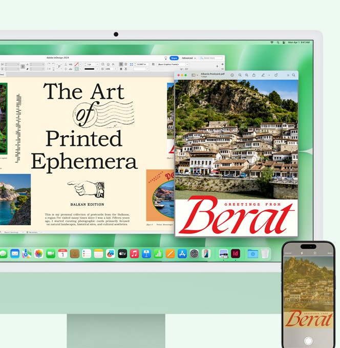 綠色 iMac 和 iPhone 並排展示，用 iPhone 掃描的檔案出現(xiàn)在 iMac 螢?zāi)簧?>
												</picture>
												
											</div>
										</div>
									</section>
								</div>
							</div>
							<div   id=