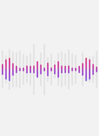 音訊聲波跳動(dòng)，表示聲音
