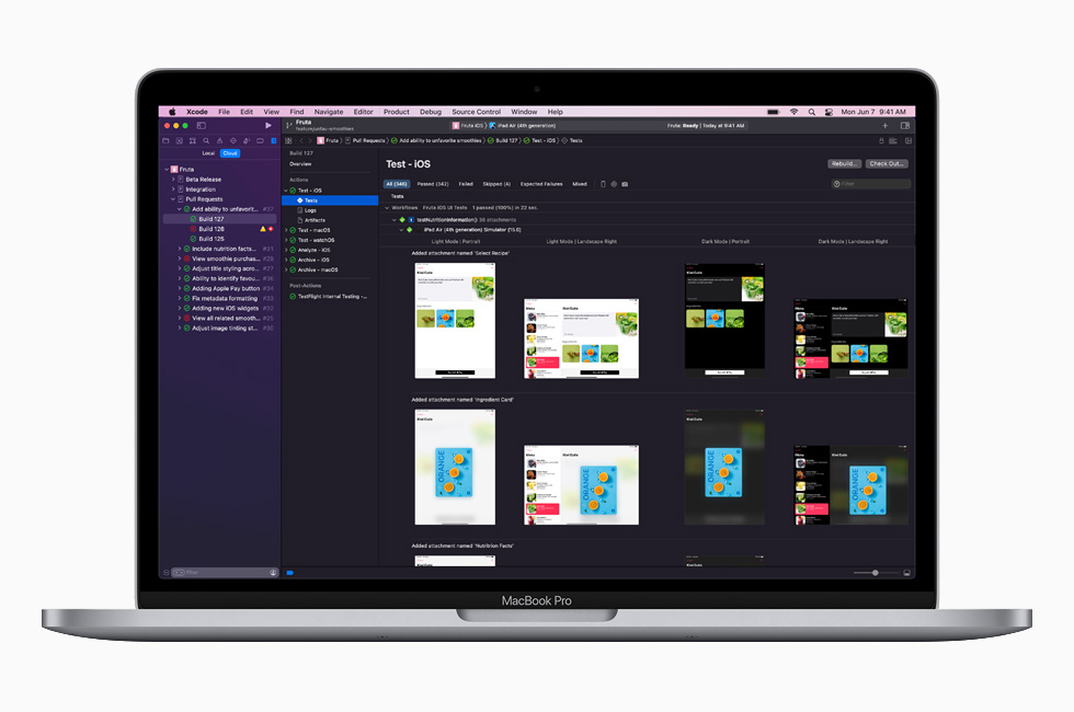Nye verkt?y og teknologier for utviklere vist p? 13-tommers MacBook?Pro.