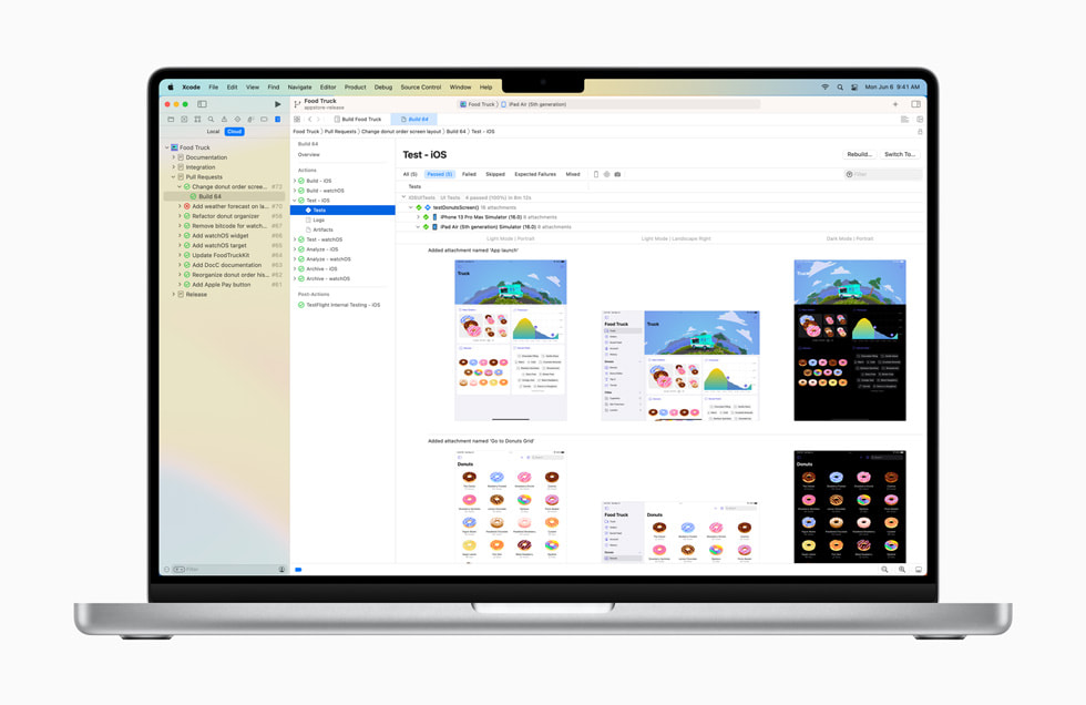 Xcloud?Cloud affiché sur un MacBook?Pro.