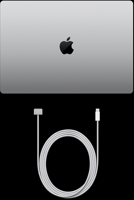 16?calowy MacBook Pro i przewód z USB?C na MagSafe 3