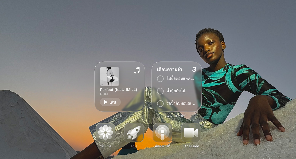 ???????? Liquid Glass ?????????????????? ???? Apple Music, ???????????, ??????, ???, ????????? ??? FaceTime ??????????????????????