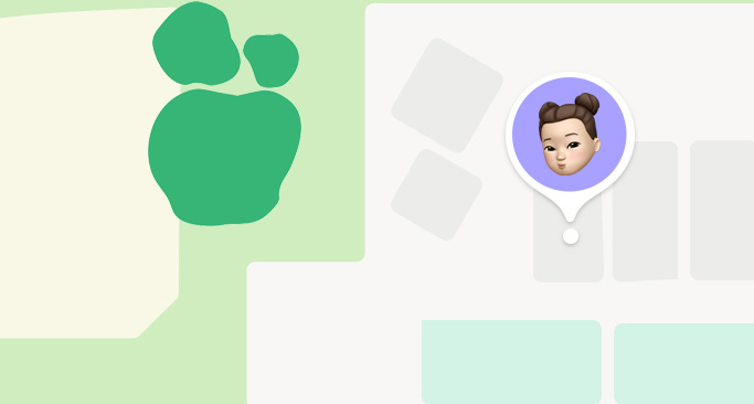 尋找 app 的地圖與通知，確認(rèn)孩子已抵達(dá)學(xué)校