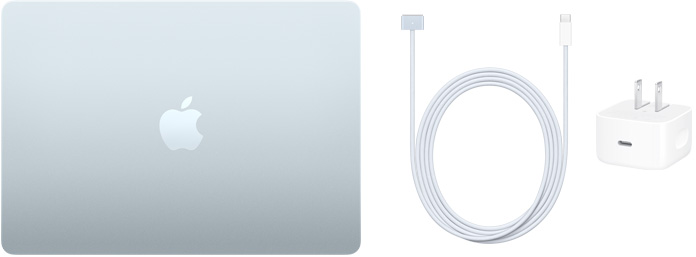 13 吋 MacBook Air、USB-C 對(duì) MagSafe 3 連接線與 4W USB-C 電源轉(zhuǎn)接器。