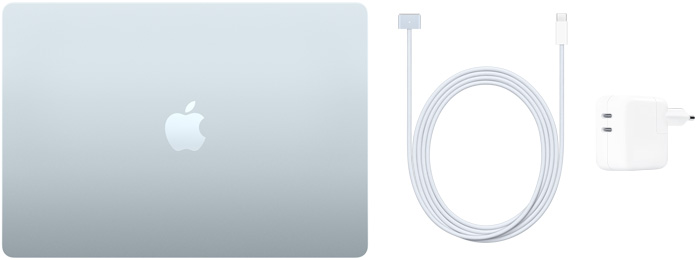 MacBook Air 15 дюйм?в, кабель USB-C / MagSafe 3 та динам?чний адаптер живлення USB-C на 40 Вт