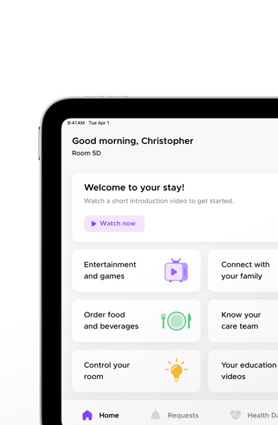 Epic MyChart Bedsideアプリが表示されている畫面