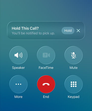 A Tartási asszisztens kezel?felülete a Telefon appban