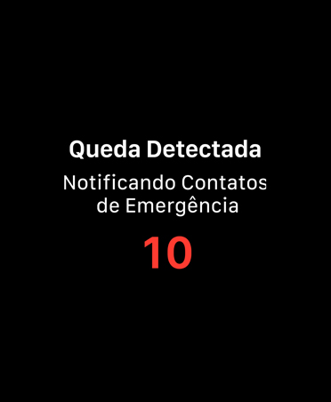 ícone do SOS de Emergência e Detec??o de Queda