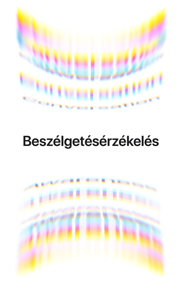 Ambience hanghullám felül és alul, k?zépen a sz?veg: Beszélgetésérzékelés