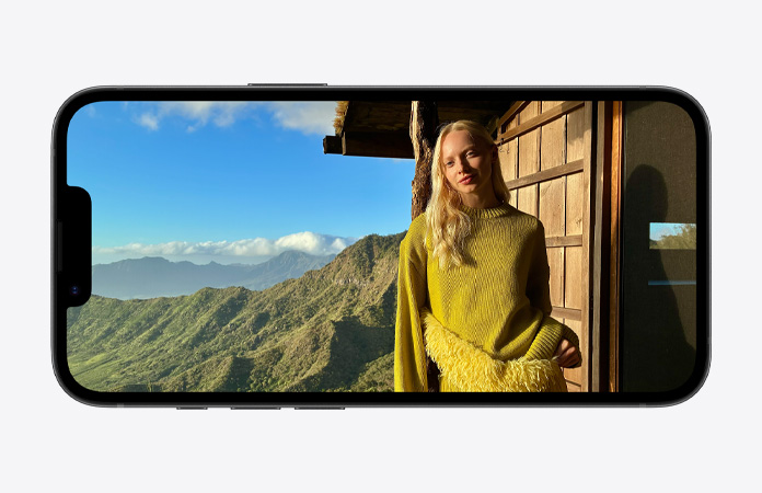 iPhone dix-sept-e, face avant, écran Super Retina XDR