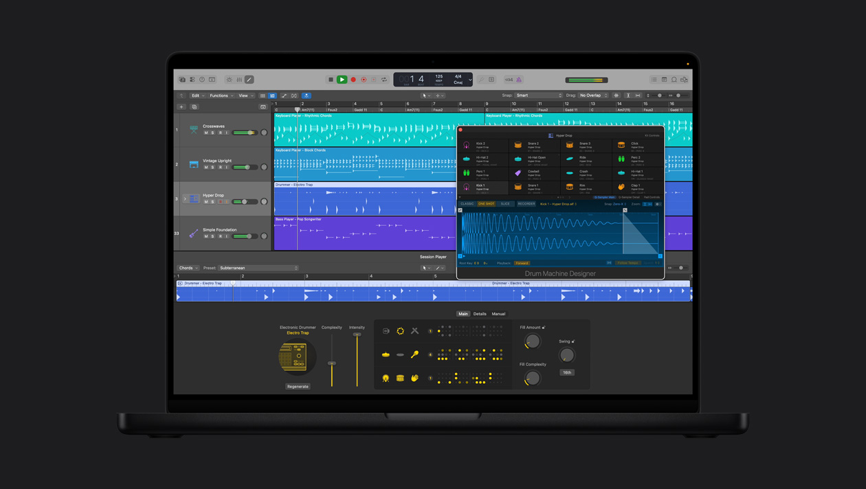 ???? MacBook&nbsp;Pro ???? 16&nbsp;??? ???? 
Electronic&nbsp;Drummer? ????? Hyper&nbsp;Drop ?????? ?? 
Drum&nbsp;Kit&nbsp;Designer? ?? ????? ?????? ???? Crosswaves? ?Vintage&nbsp;Upright? ?Hyper&nbsp;Drop? ?Simple&nbsp;Foundation? ?? ????? ??????? ????? ?????? ??
Electronic&nbsp;Drummer&nbsp;Electro&nbsp;Trap?
