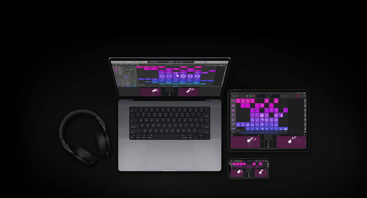 MacBook&nbsp;Pro ???? 16&nbsp;???? iPad&nbsp;Pro ???? 13&nbsp;???? iPhone&nbsp;16? ????? ???? ???? ??? ???? ?? Logic&nbsp;Pro ?? ?????? ???????? ??????? ??????? ???? ????? ????? ???????? ??????? ?????? ??? ??? ???? ???????