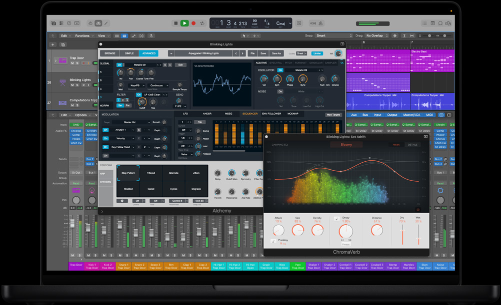 MacBook&nbsp;Pro ???? 16&nbsp;???? ???? ??? ???? ?? Logic&nbsp;Pro ?? ????? ?????? ?????? ?? arpeggiation?