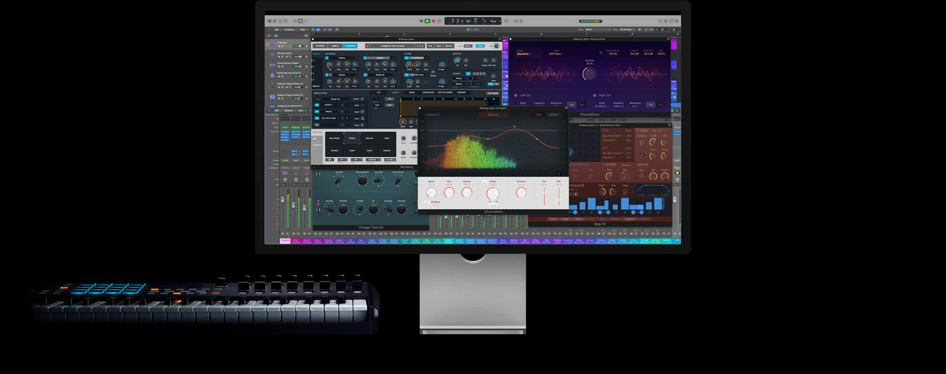 ???? Studio&nbsp;Display ????? Mac? ???? ????? ?????? ?? ????? Logic&nbsp;Pro? ??? ?????? ???? ?? ?????? ?????? ??????