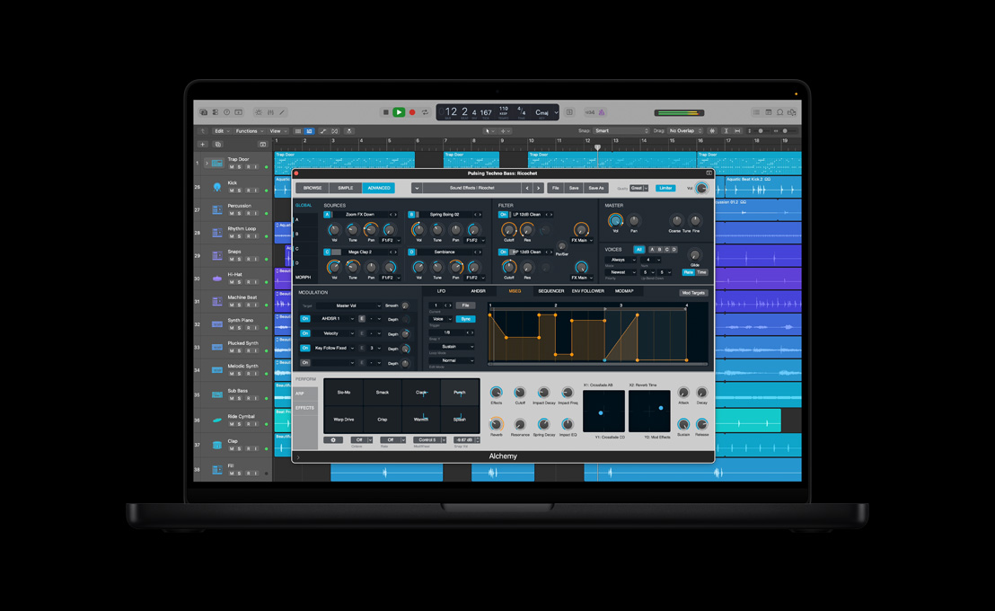 ???? MacBook&nbsp;Pro ???? 16&nbsp;??? ???? Alchemy? ????? Pulsing&nbsp;Techno&nbsp;Bass:&nbsp;Ricochet? ????? ???? ??????? ??????
