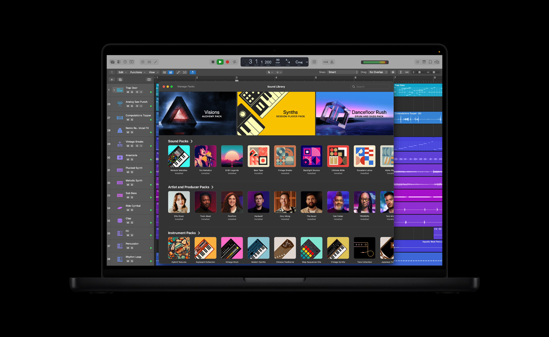 ???? MacBook&nbsp;Pro ???? 16&nbsp;??? ???? ????? ???????? ??? sound&nbsp;packs? ??? artist and producer packs? ??? instrument&nbsp;packs?