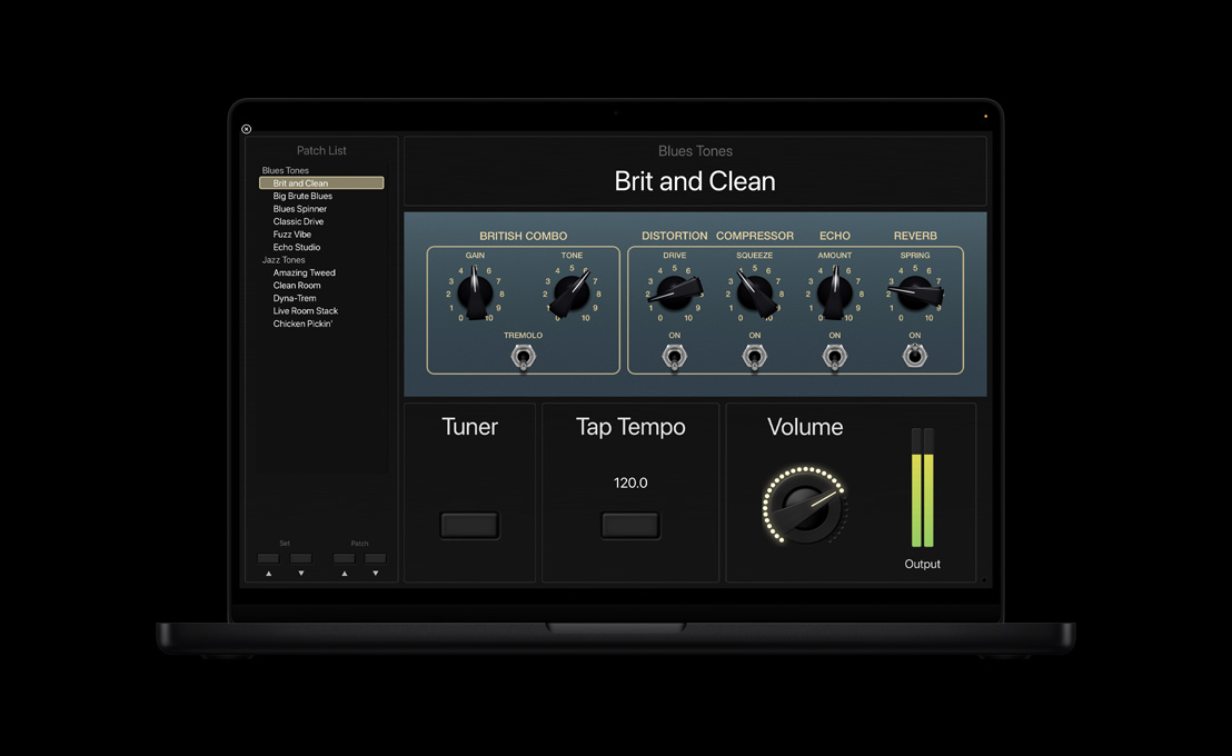 ???? MacBook&nbsp;Pro ???? 16&nbsp;??? ???? ???? ????? Patch&nbsp;List ?? ????? ??????? ?? ????? Blue&nbsp;Tones ?? ?????? ?? ????? ??????? ????? Tuner? ?Tap&nbsp;Tempo? ?Volume?