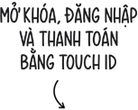 M? khóa, ??ng nh?p và thanh toán b?ng Touch ID